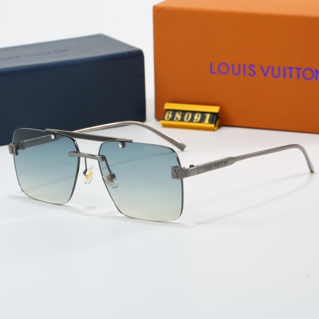 Square Frame Rimeless Gradient Color Glasses