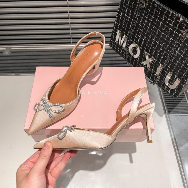 Sexy Pointed Toe Diamond High Heels