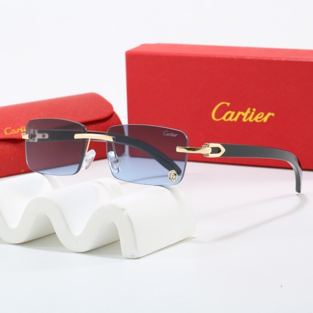 Rectangular Frameless Unisex Sunglasses