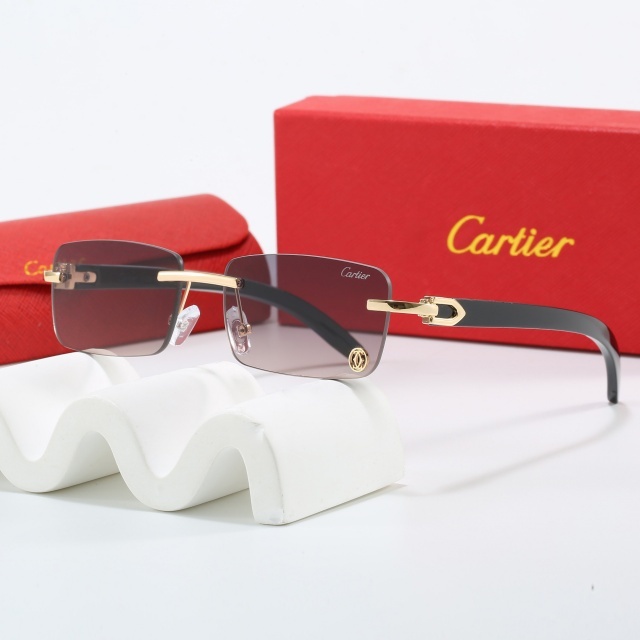 Rectangular Frameless Unisex Sunglasses