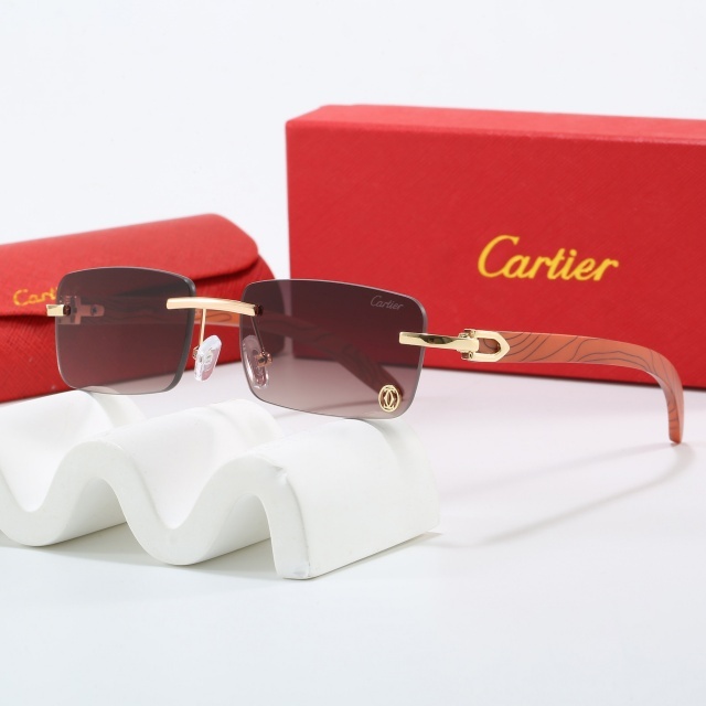 Rectangular Frameless Unisex Sunglasses