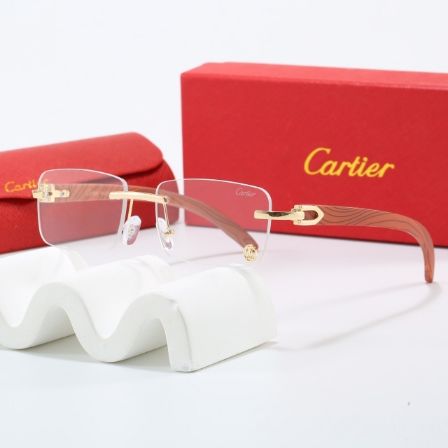 Rectangular Frameless Unisex Sunglasses