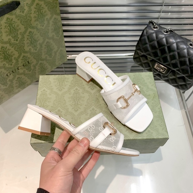Fashion Mesh Chunky Sandals