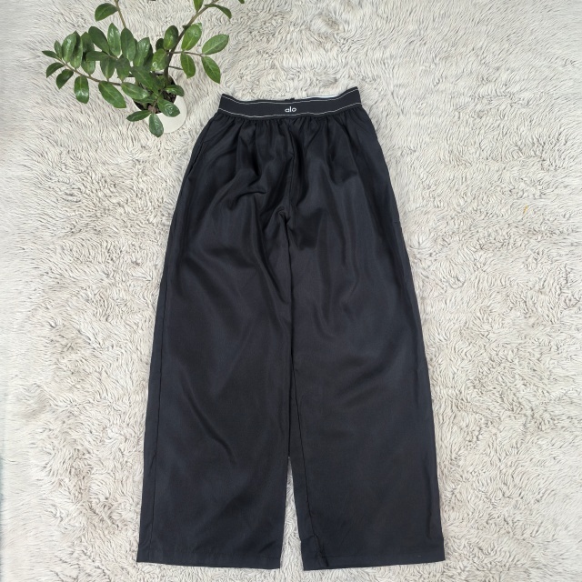 Elastic Waist Embroidery Casual Pants