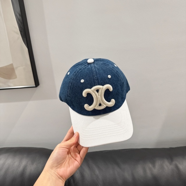 Color Block Denim Fashion Baseball Caps