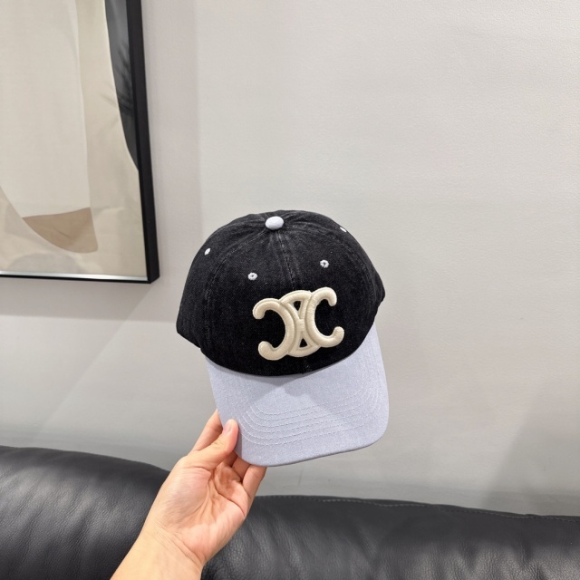 Color Block Denim Fashion Baseball Caps