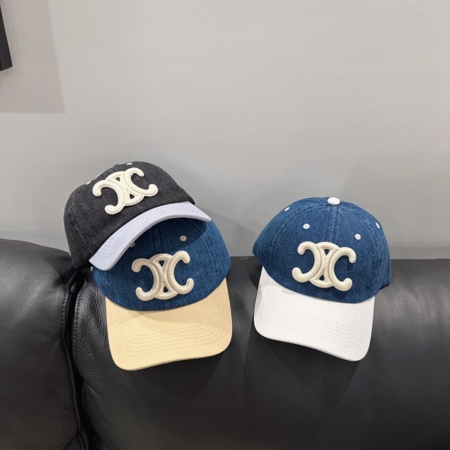 Color Block Denim Fashion Baseball Caps