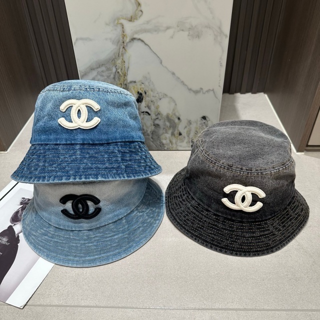 Fashion Embroidery Denim Bucket Hats
