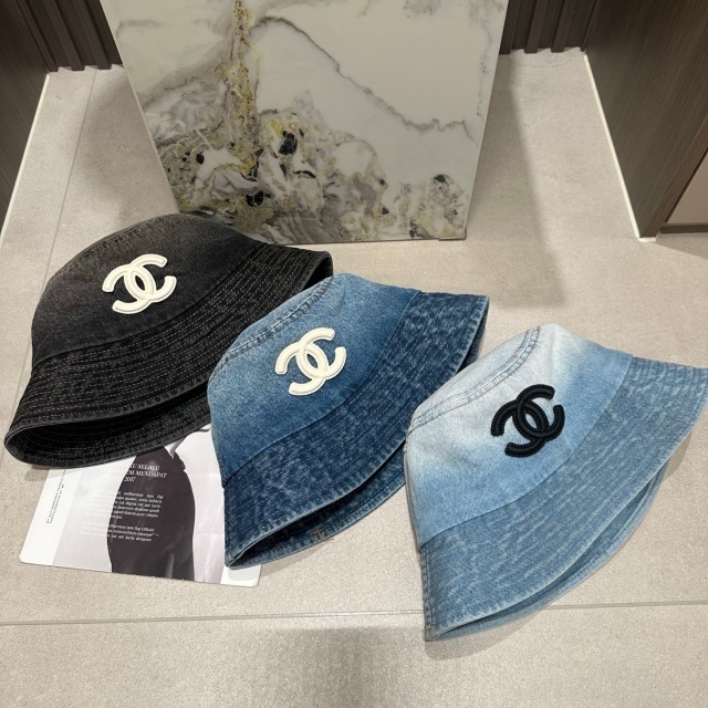Fashion Embroidery Denim Bucket Hats