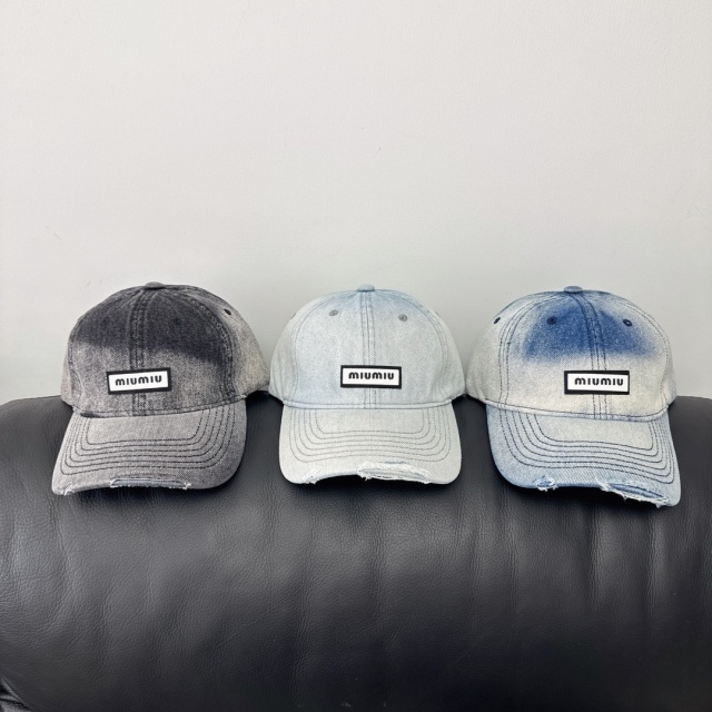 Gradient Denim Fashion Baseball Caps