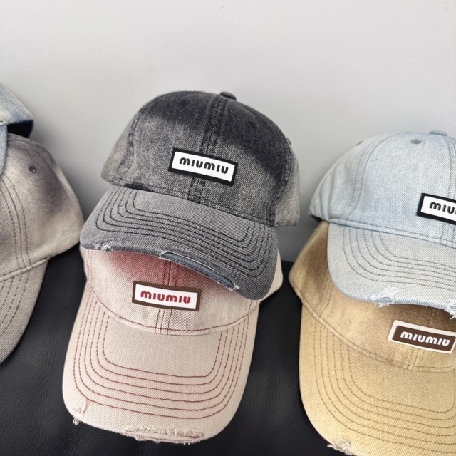 Gradient Denim Fashion Baseball Caps