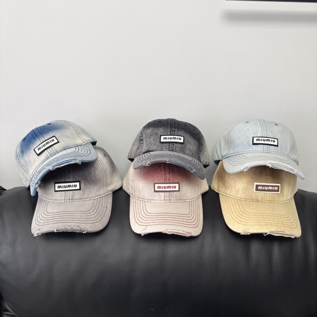 Gradient Denim Fashion Baseball Caps