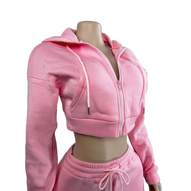 Hooded Sweatshirt Slim Fit Stacked Flare Pant Set