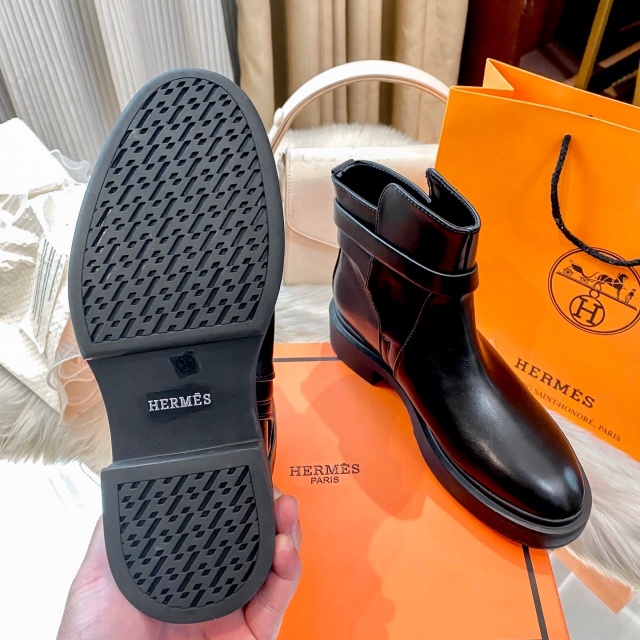 Luxury Fashion Leather Women Ankle Boots