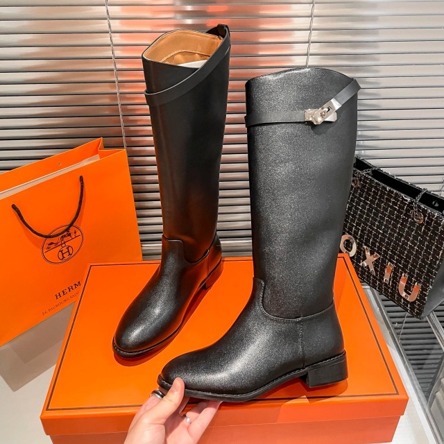 Luxury Fashion Leather Women Long Boots