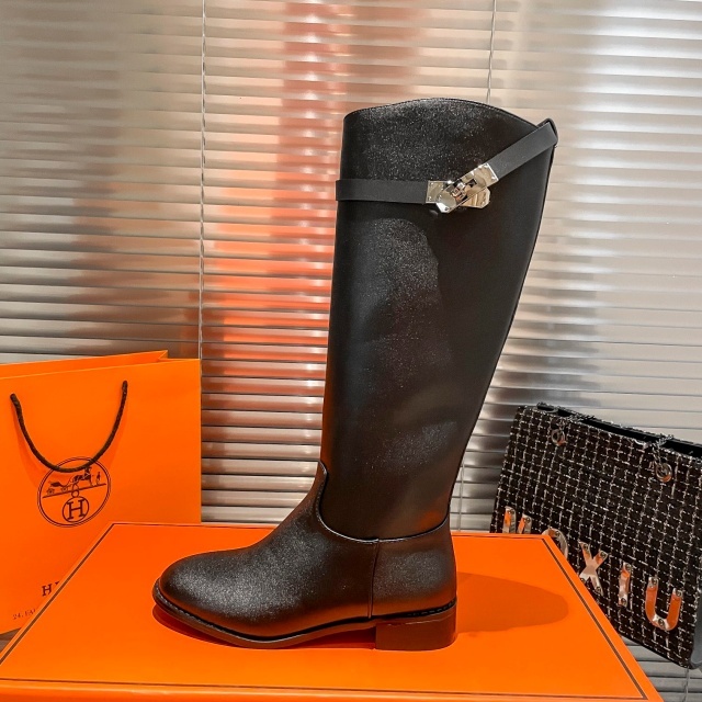 Luxury Fashion Leather Women Long Boots