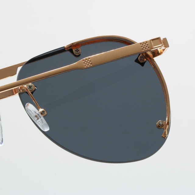 Oversize Metal Frame Luxury Glasses