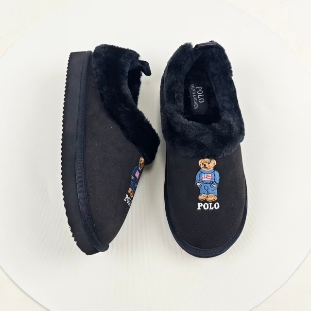 Fashion Embroidery Luxury Men Furry Shoes