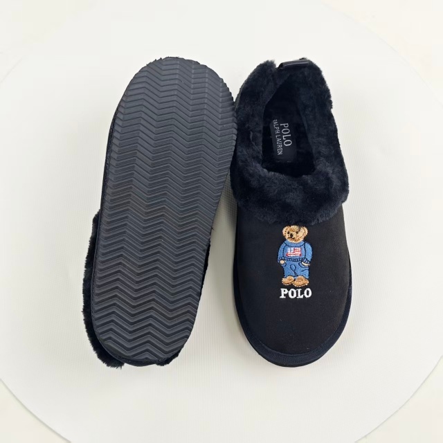 Fashion Embroidery Luxury Men Furry Shoes