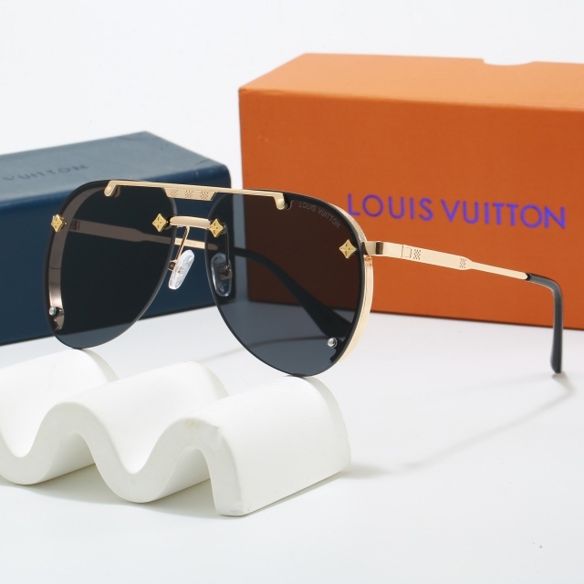Oversize Metal Frame Luxury Glasses