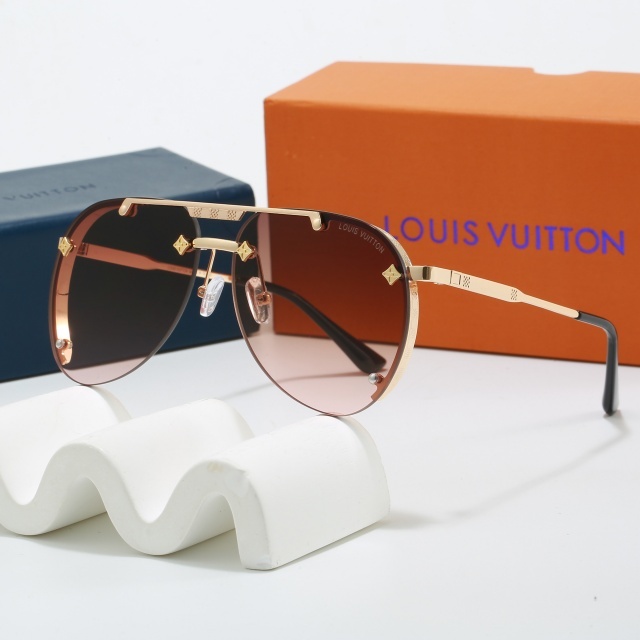 Oversize Metal Frame Luxury Glasses