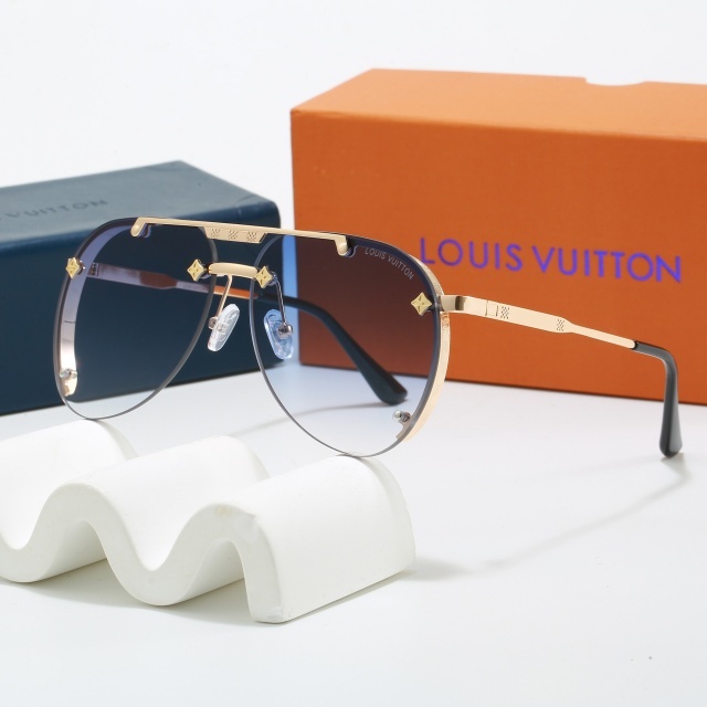 Oversize Metal Frame Luxury Glasses