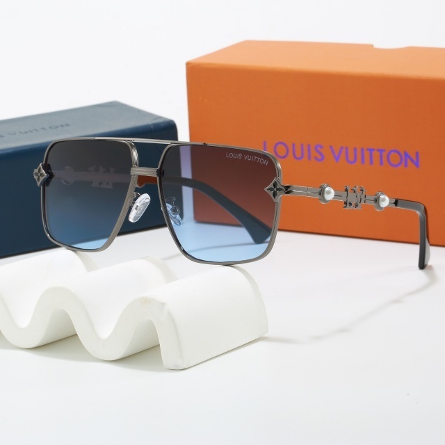 Luxury Fashion Large Metal Frame Glasses