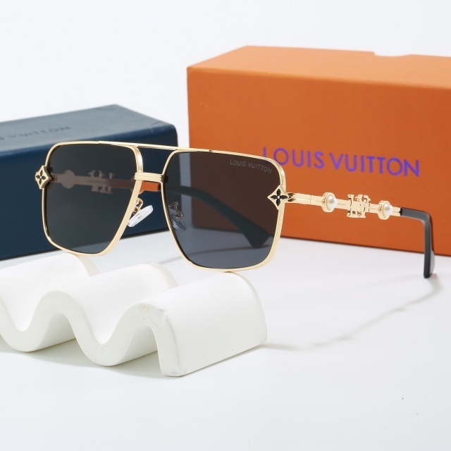 Luxury Fashion Large Metal Frame Glasses