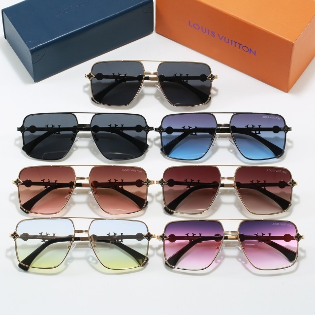 Luxury Fashion Large Metal Frame Glasses