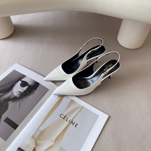 Pointed Toe Leather Fashion High Heeled Sandals
