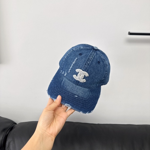 Ripped Denim Unisex Baseball Caps