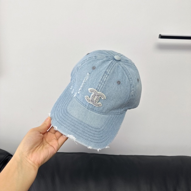 Ripped Denim Unisex Baseball Caps
