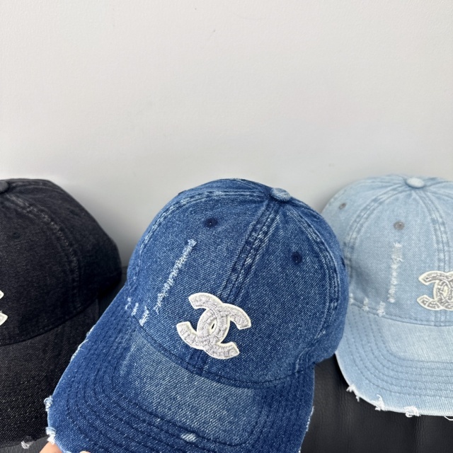 Ripped Denim Unisex Baseball Caps