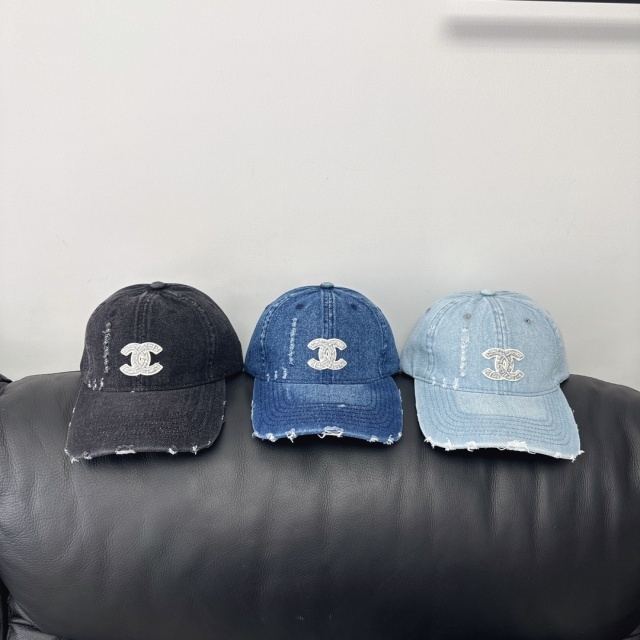 Ripped Denim Unisex Baseball Caps