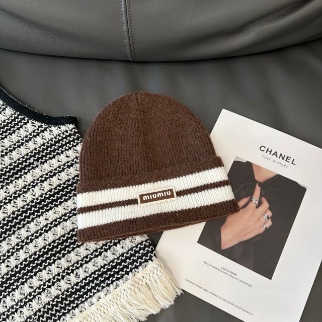 Color Block Knit Winter Hats