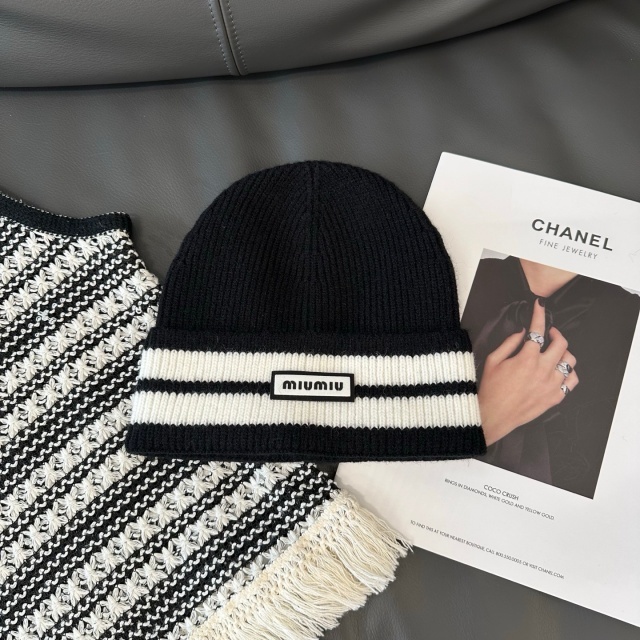Color Block Knit Winter Hats
