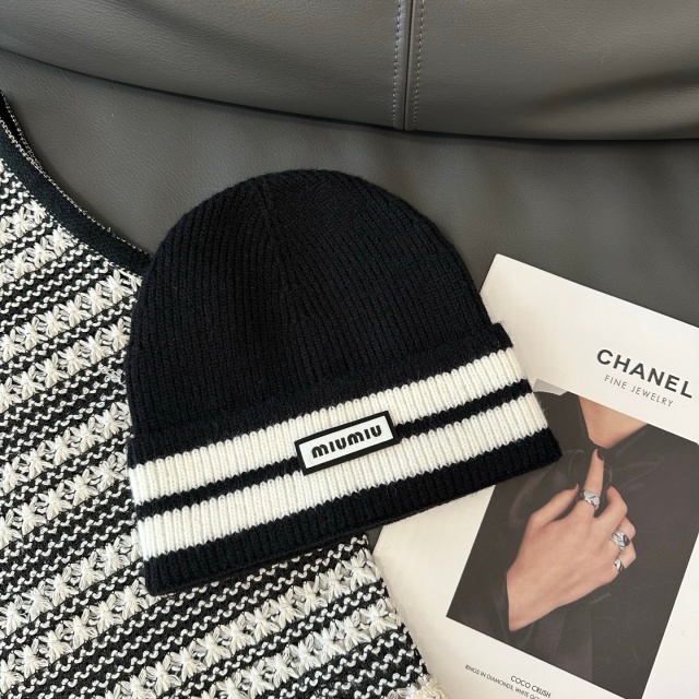 Color Block Knit Winter Hats