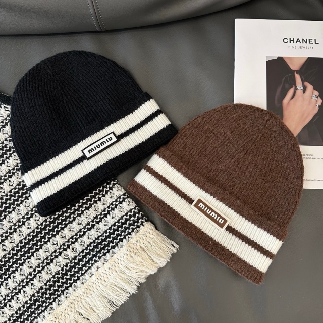 Color Block Knit Winter Hats