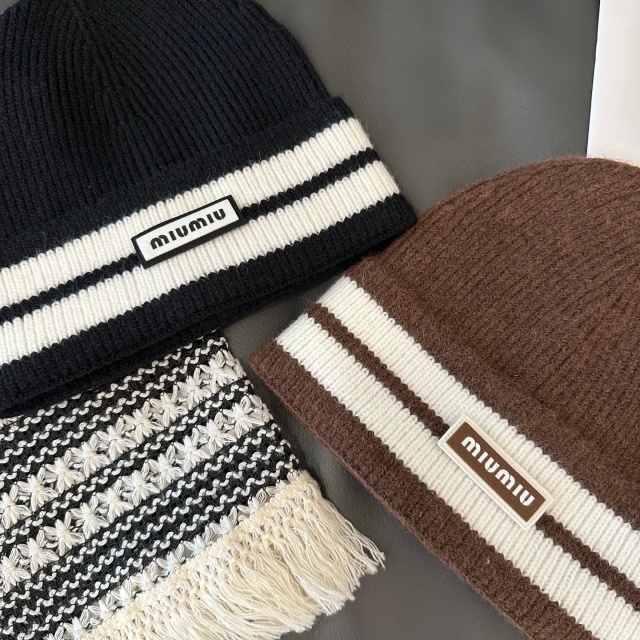Color Block Knit Winter Hats