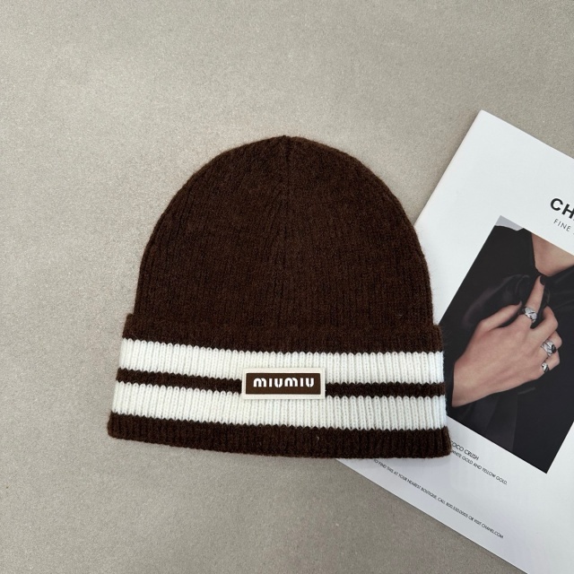 Color Block Knit Winter Hats
