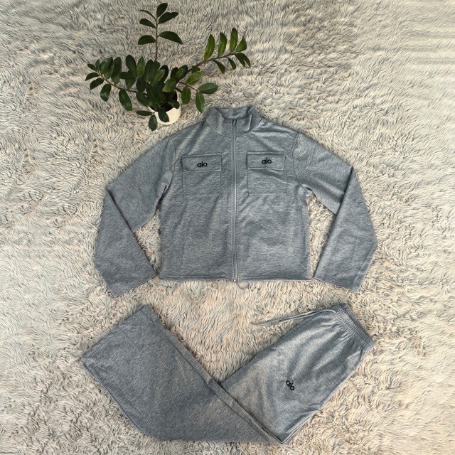 Fashion Embroidery Zipper Tracksuit Set