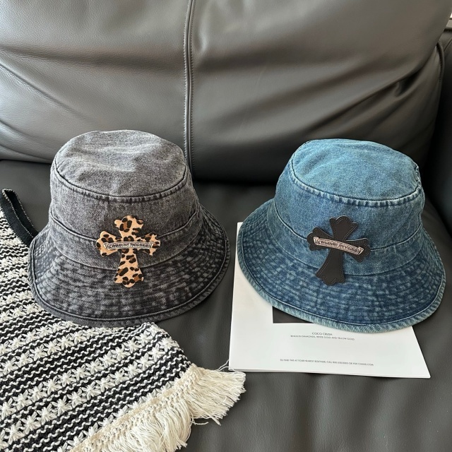 Fashion Logo Denim Unisex Bucket Hats