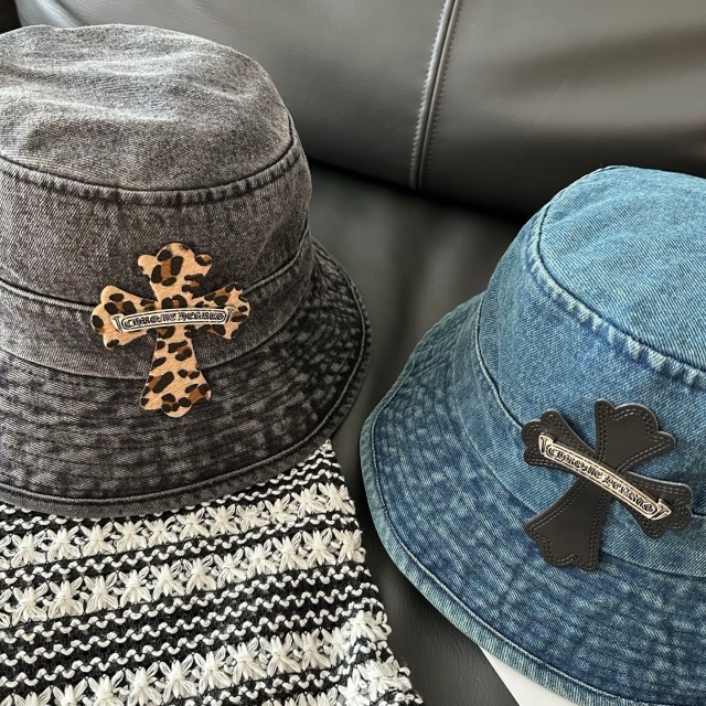 Fashion Logo Denim Unisex Bucket Hats