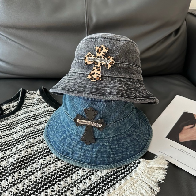 Fashion Logo Denim Unisex Bucket Hats
