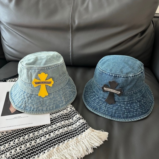 Fashion Logo Denim Unisex Bucket Hats