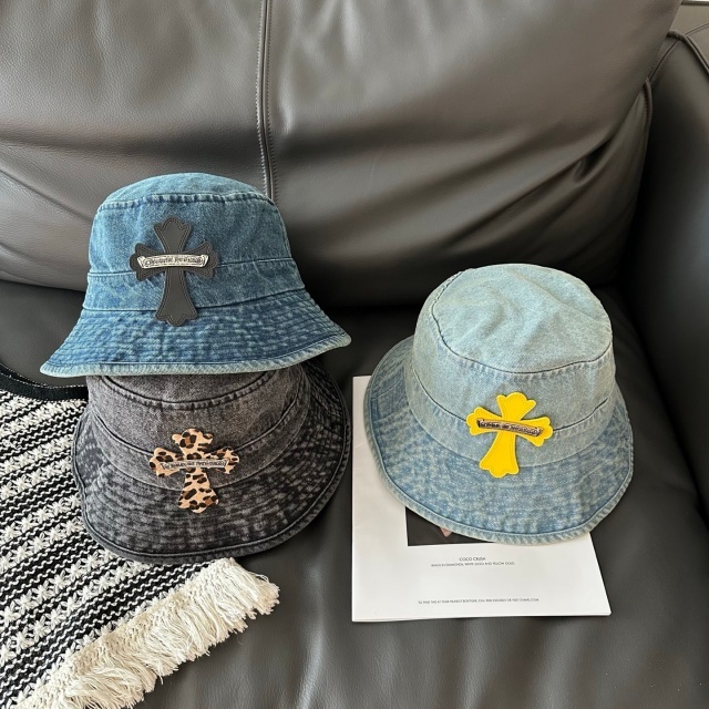 Fashion Logo Denim Unisex Bucket Hats