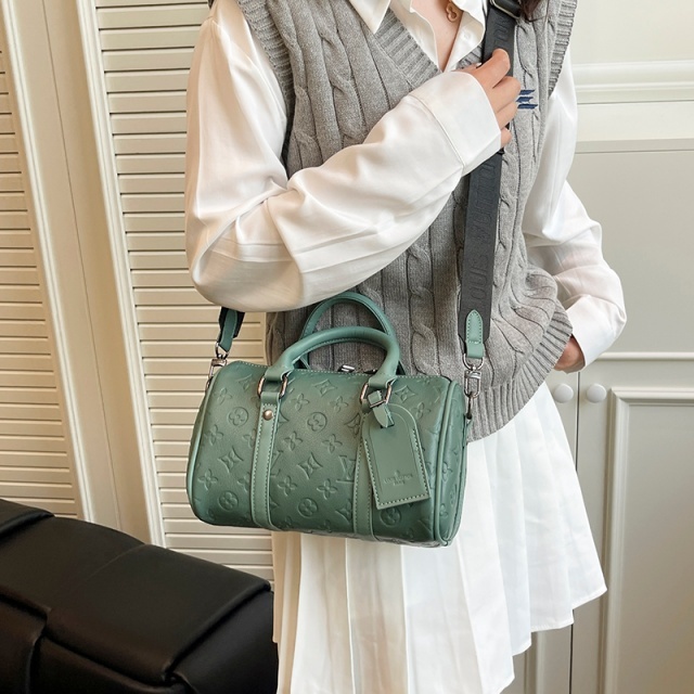 Leather Embossing Fashion Crossbody Boston Bags