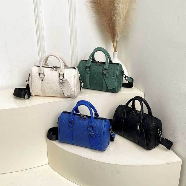 Leather Embossing Fashion Crossbody Boston Bags
