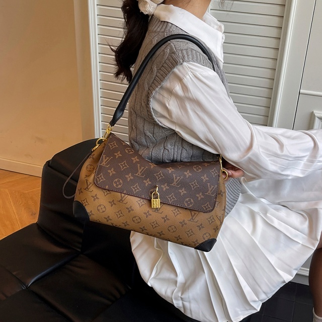 Leather Printed Fashion Women Underarm Bags