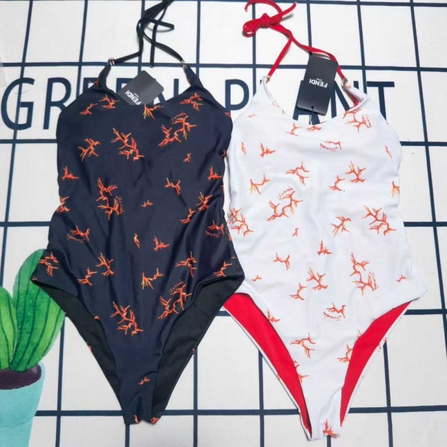 Fashion Printed Halter Women Swimsuit